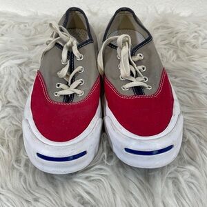 Converse Jack Purcell Signature Series CVO Ox Two-Tone RED/GRAY Canvas Unisex